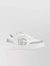 DOLCE & GABBANA ROMA EMBELLISHED LEATHER SNEAKERS
