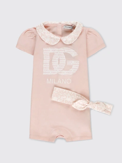 Dolce & Gabbana Babies' Romper  Kids Colour Pink