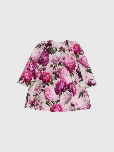 Dolce & Gabbana Babies'  Romper Kids Color Pink In Multi