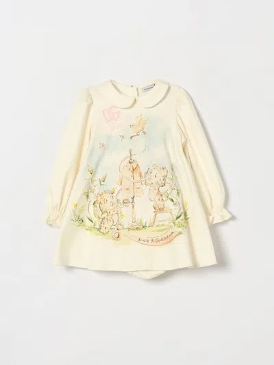 Dolce & Gabbana Babies'  Romper Kids Color White In Neutral