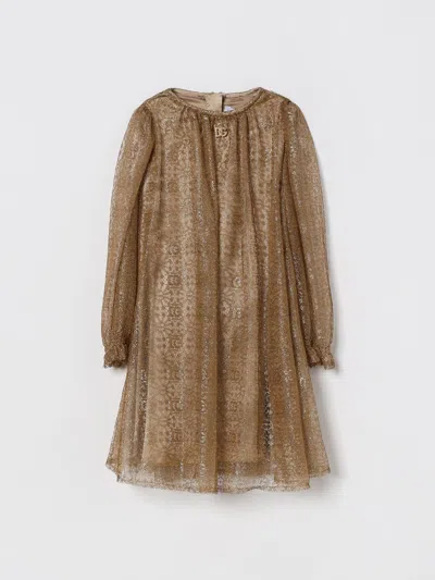 Dolce & Gabbana Babies' Romper Kids  In Gold