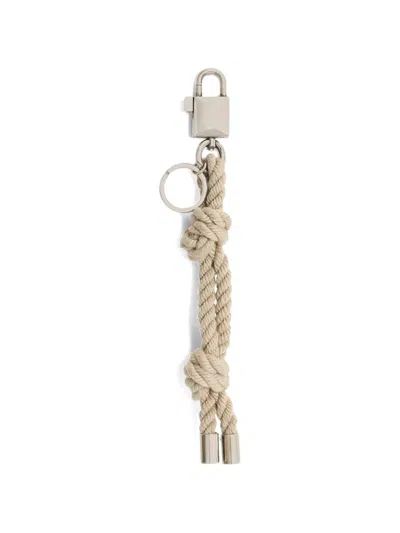 Dolce & Gabbana Rope Keychain In Neutral