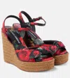 Dolce & Gabbana 90mm Lolita Sandals In Rosa Rossa F.nero