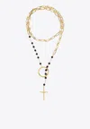 Dolce & Gabbana Rosary Chain Necklace In Gold