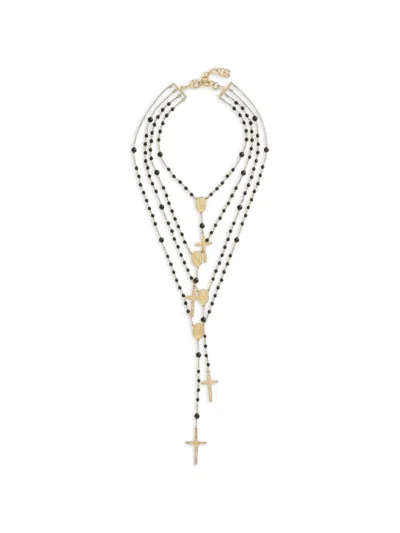 Dolce & Gabbana Rosary-style Multi-chain Necklace In Gold