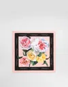 Dolce & Gabbana Rose And Peony-print Silk Twill Foulard (50x50) In Print