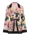 Shop Dolce & Gabbana Floral-print Shirt In Pink