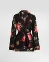 Dolce & Gabbana Rose Bouquet-print Vanity Twill Shirt In Multi
