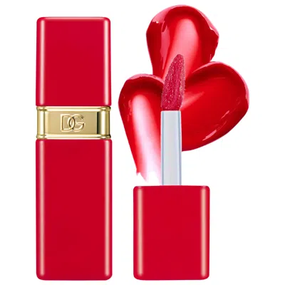 Dolce & Gabbana Rose Dew Lip Bite 24h Hydrating Glossy Lip Tint With Hyaluronic Acid 04 Flirty Red 0.20 Oz/6 ml
