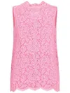 DOLCE & GABBANA ROSE LACE TOP FOR WOMEN