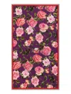 Dolce & Gabbana Rose-print Beach Sarong In Pink