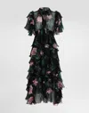 Dolce & Gabbana Floral-print Midi Dress In Print