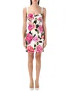 Dolce & Gabbana Floral-print Cotton-blend Cloqué Mini Dress In White Rose Print
