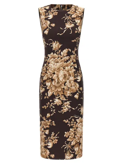 DOLCE & GABBANA DOLCE & GABBANA ROSE PRINT DRESS