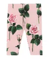 Dolce & Gabbana Rose-print Leggings In Green