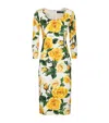Dolce & Gabbana Floral Silk-blend Midi Dress
