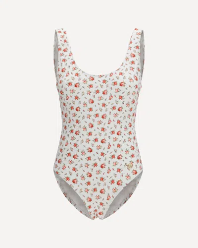 Dolce & Gabbana Women Rose Print One-piece Swimsuit In Multi