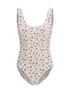 Dolce & Gabbana Women Rose Print One-piece Swimsuit In Multi