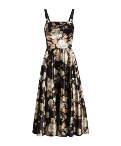 DOLCE & GABBANA DOLCE  GABBANA VINTAGE ROSE-PRINT DRESS