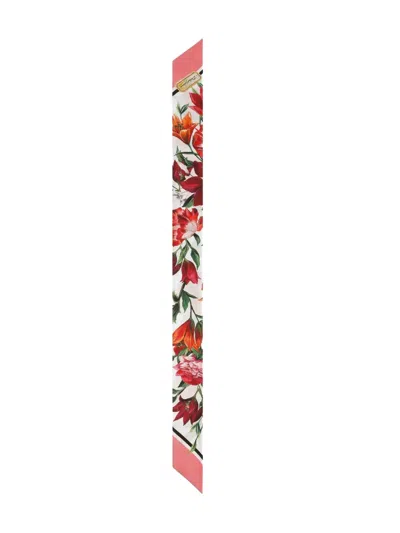 DOLCE & GABBANA ROSE PRINT SCARF