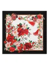 Dolce & Gabbana Rose-print Scarf In White