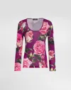 Dolce & Gabbana Long Sleeve T-shirt In Print