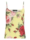 Dolce & Gabbana Rose-print Top In Multi