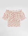 Dolce & Gabbana Roses-print Poplin Blouse In White