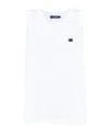 Dolce & Gabbana Round Collar Sleeveless Vest In White