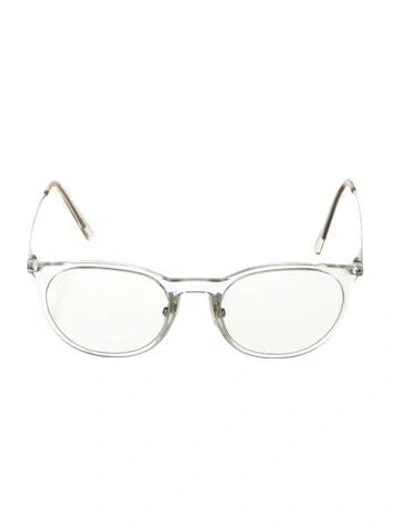 Pre-owned Dolce & Gabbana Round Eyeglasses In Silver
