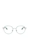 Dolce & Gabbana Round Frame Glasses In Silver