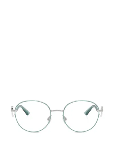Dolce & Gabbana Round Frame Glasses In Silver