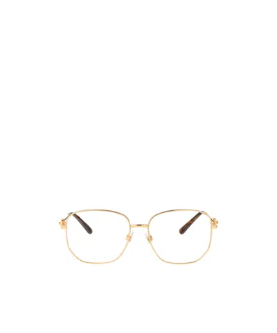 Dolce & Gabbana Round Frame Plain Mirror In Gold