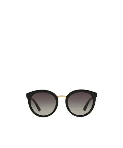 DOLCE & GABBANA DOLCE  GABBANA EYEWEAR ROUND FRAME SUNGLASSES