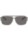 Dolce & Gabbana Round-frame Tinted Sunglasses In Grau