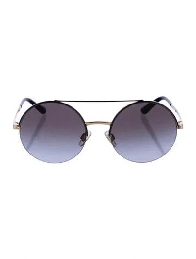 Pre-owned Dolce & Gabbana Round Gradient Sunglasses In Multi