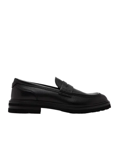 Dolce & Gabbana Round Head Business Casual Shoes In Black