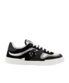 Dolce & Gabbana Round Head Low-cut Sneakers In Black