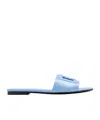 Dolce & Gabbana Blue Bianca Dg Millennials Logo Sandals In Blue