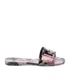 Dolce & Gabbana Multicolor Rubber Beachwear Sandals In Multicolor