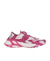 Dolce & Gabbana Round-headed Low-top Casual Shoes In Pink