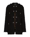 Dolce & Gabbana Single Breasted Rush Stitch Jacket In Black