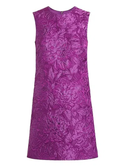 DOLCE & GABBANA BROCADE-EFFECT MINI DRESS