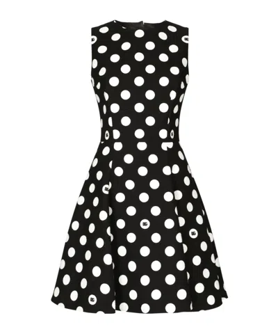 Dolce & Gabbana Round Neck Dress In プリ