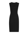 Dolce & Gabbana Woolen Calf-length Sheath Dress In Black