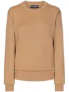 Dolce & Gabbana Round-neck Drop-shoulder Jumper In Brown