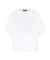 Dolce & Gabbana Round Neck Short Sleeve T-shirt In White