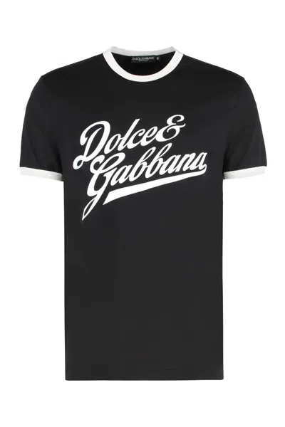 DOLCE & GABBANA DOLCE & GABBANA ROUND NECK T-SHIRT IN COTTON