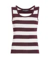 Dolce & Gabbana Striped Tank Top In White