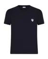 Dolce & Gabbana Crown And Laurel Patch Crewneck T-shirt In Black